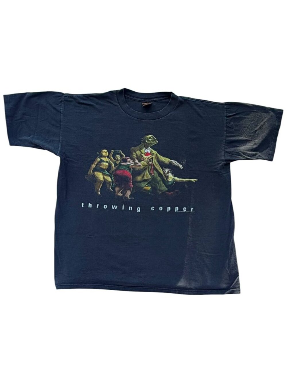 Throwing Copper 1994 Live Vintage Black Band T-Shirt XL Brockum Tag USA Made
